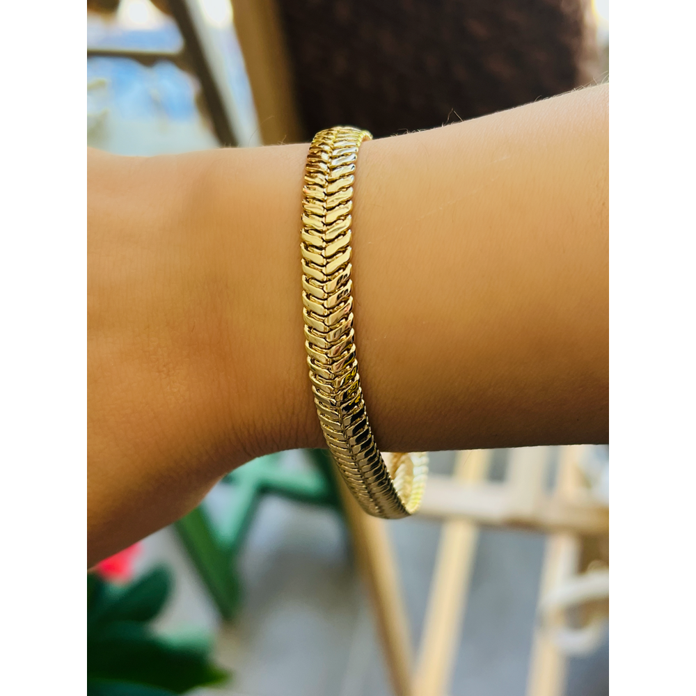 XUPING 14K GOLD RENK, BALIKSIRTI MODEL BİLEKLİK 22CM ACR0758