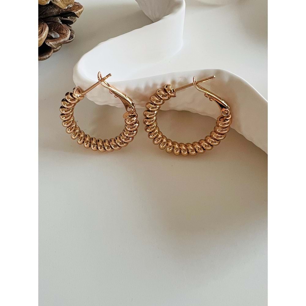 XUPING BURGULU HALKA KÜPE ROSE RENK ACR2562