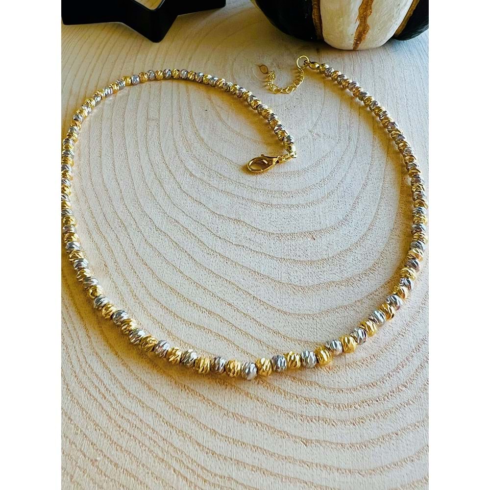 GOLD-GÜMÜŞ RENK DORİKA KOLYE41+4 CM ACR4498