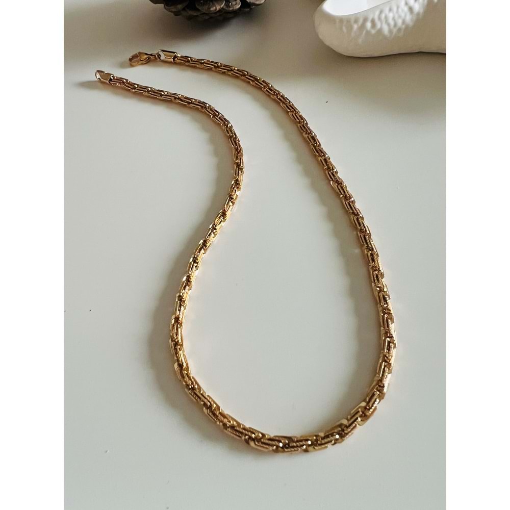 XUPING BURGU KOLYE 40 CM-4MM-ROSE ACR4651