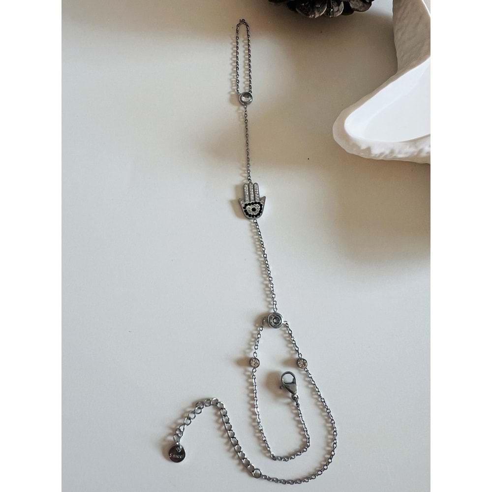 FATMA ANA ELİ ÇELİK ŞAHMERAN-GÜMÜŞ RENK ACR4743