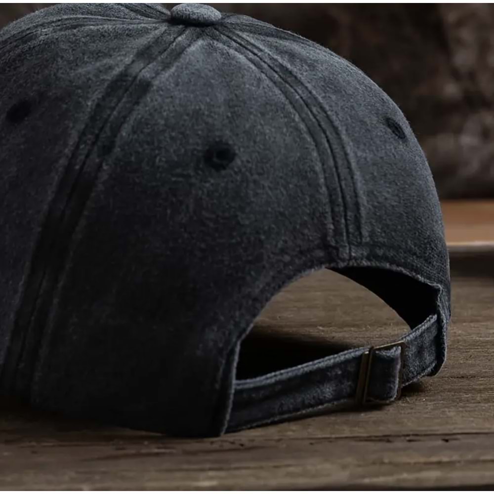 LEOPAR KALP BASKILI SİYAH ŞAPKA ACR5173