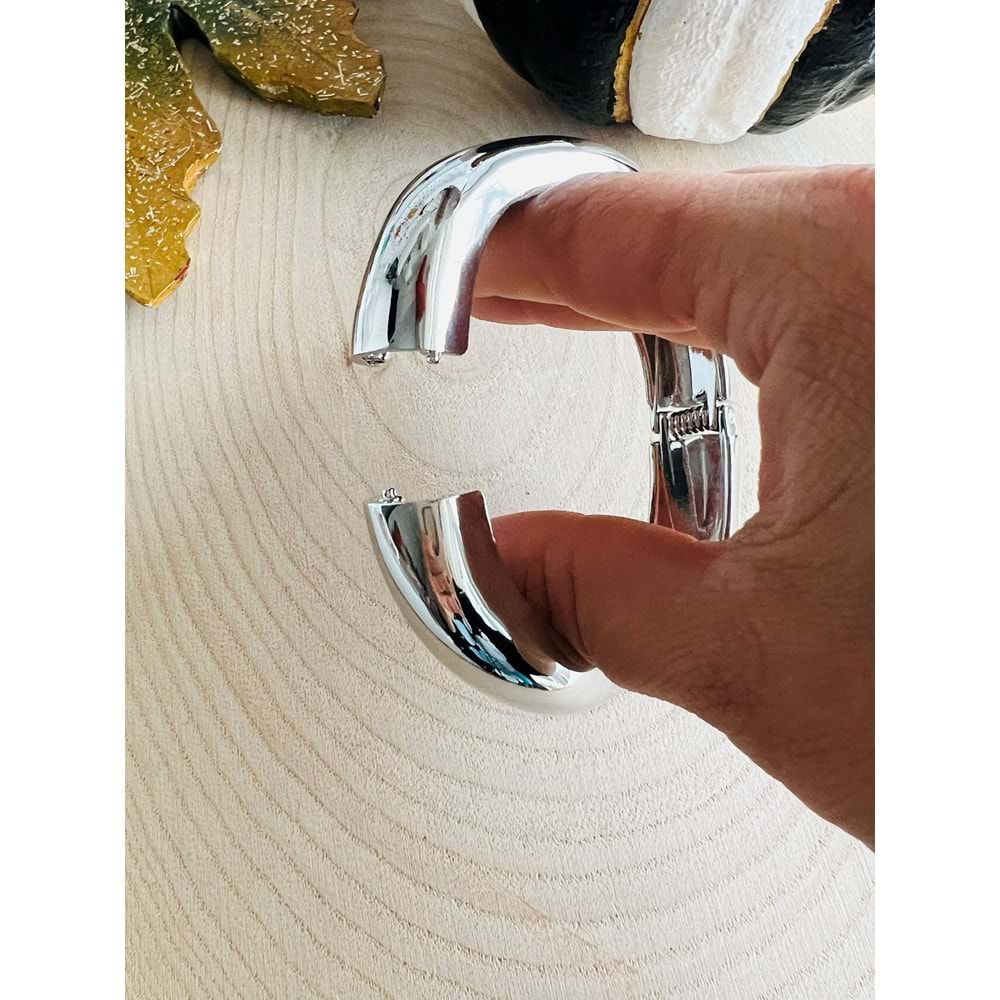 GÜMÜŞ RENK TASARIM KELEPÇE ACR5398