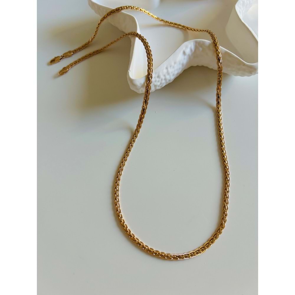 XUPING BURGU ZİNCİR KOLYE 55 CM-ROSE RENK ACR6328