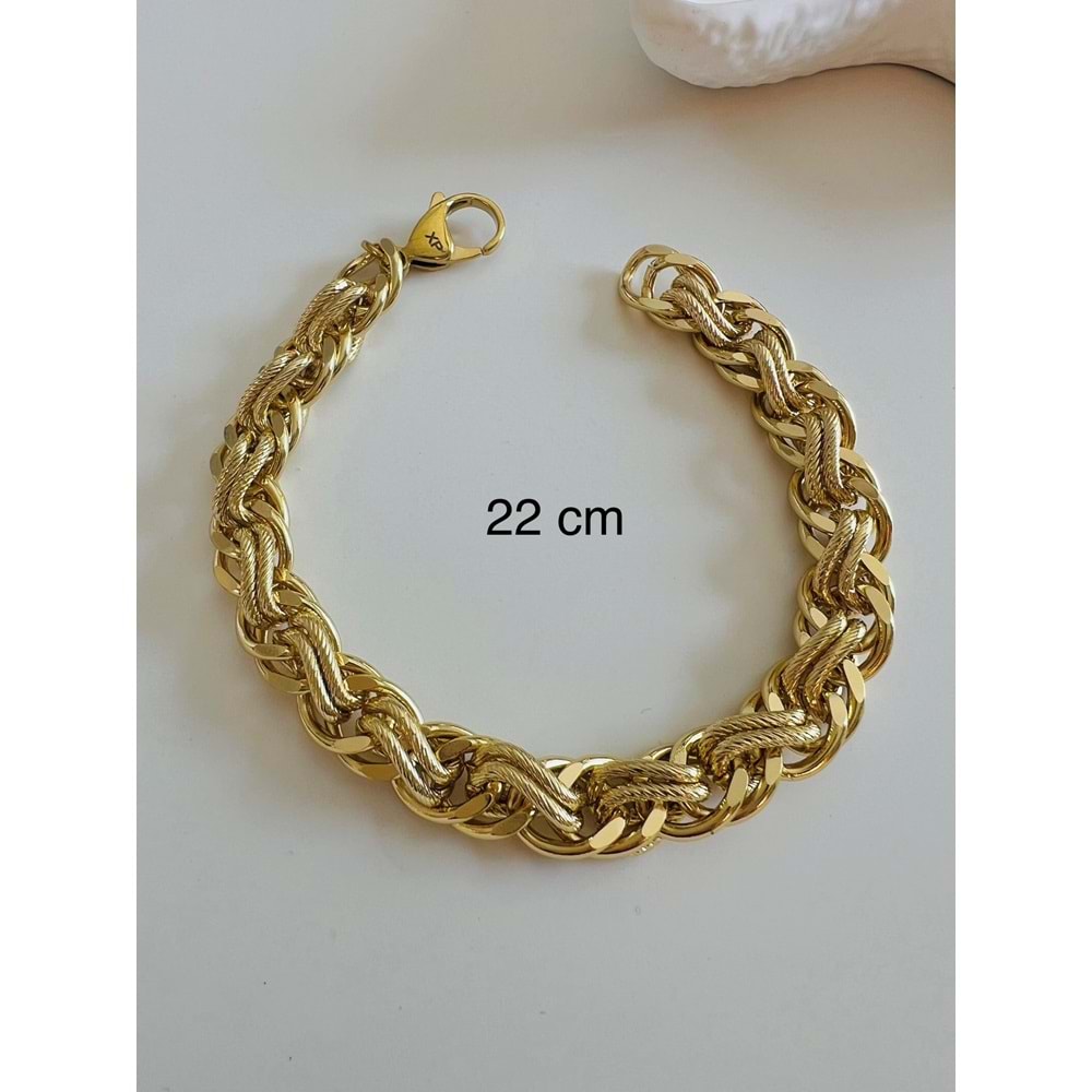 XUPING 14K KALIN ZİNCİRLİ BİLEKLİK 22CM ACR6665