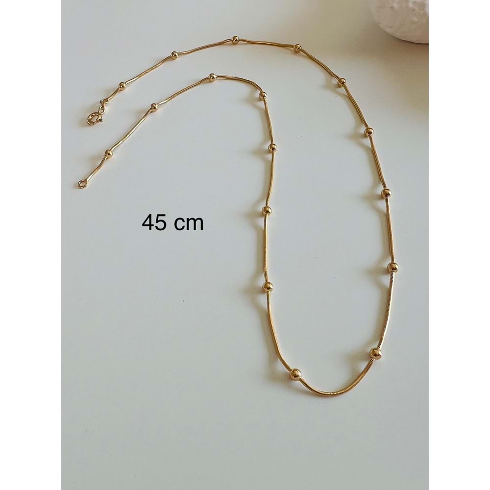 XUPING TOP ZİNCİR KOLYE 45CM-ROSE RENK ACR6887