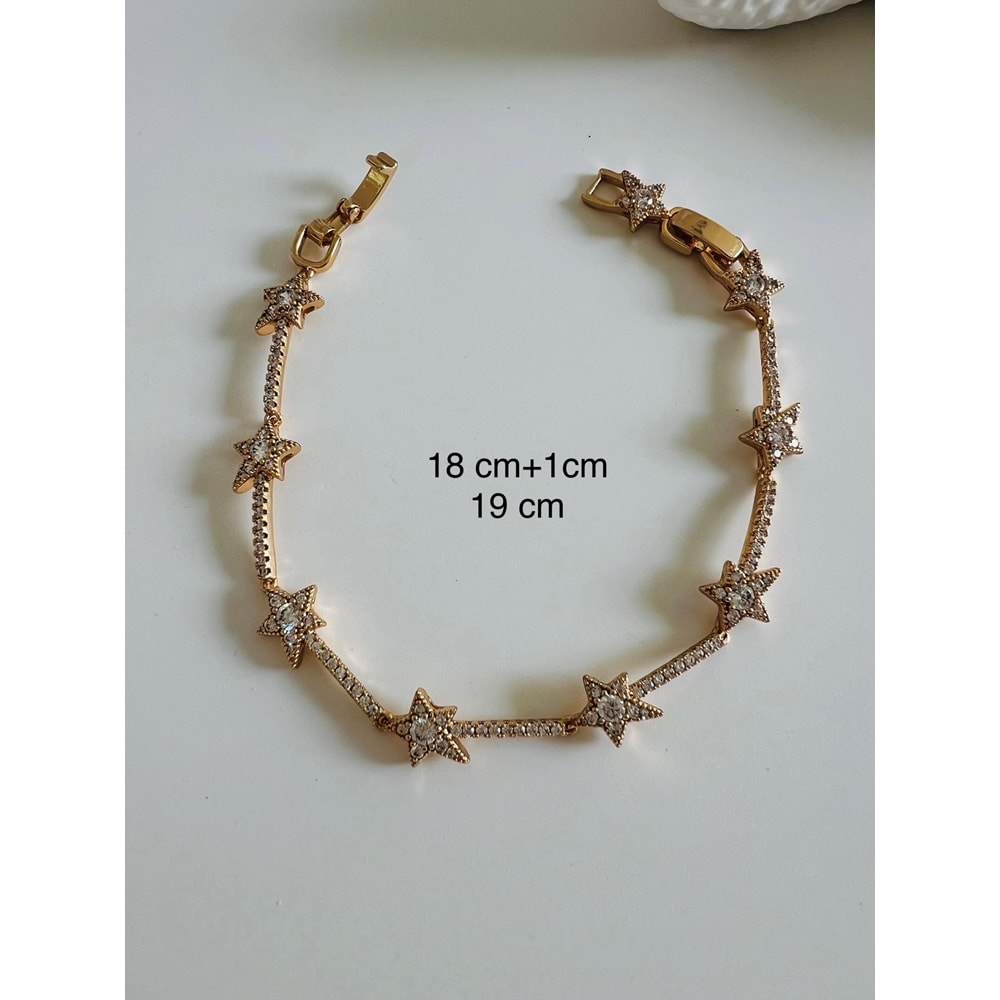XUPING YILDIZLI SUYOLU BİLEKLİK 18+1CM-ROSE RENK ACR6976
