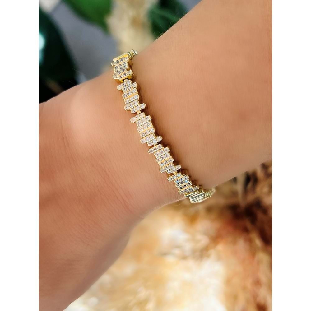 XUPING 14K RİTİM BİLEKLİK 17+2CM ACR7585