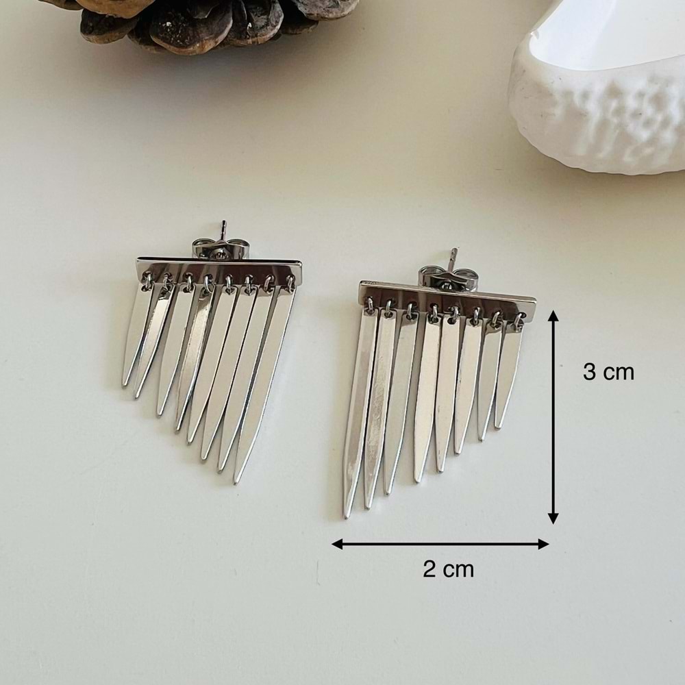 XUPING SALLANTILI TASARIM KÜPE-GÜMÜŞ RENK ACR7591