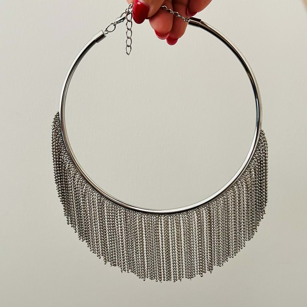 MARKA MODEL DORİKA SALLANTILI CHOKER KOLYE ACR7647