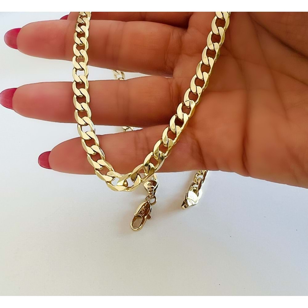 XUPING 14K FİGARO ZİNCİR KOLYE 45CM-GOLD ACR7756