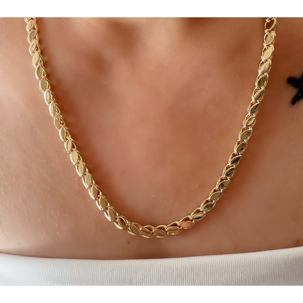 XUPING 14K ARPA ZİNCİR KOLYE 50CM-GOLD ACR7783