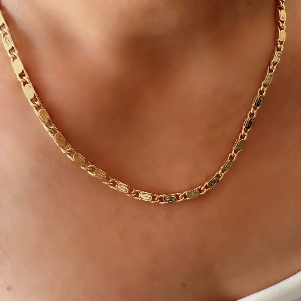 XUPING 14K KUYUMCU MODEL KOLYE 45CM-GOLD ACR7799