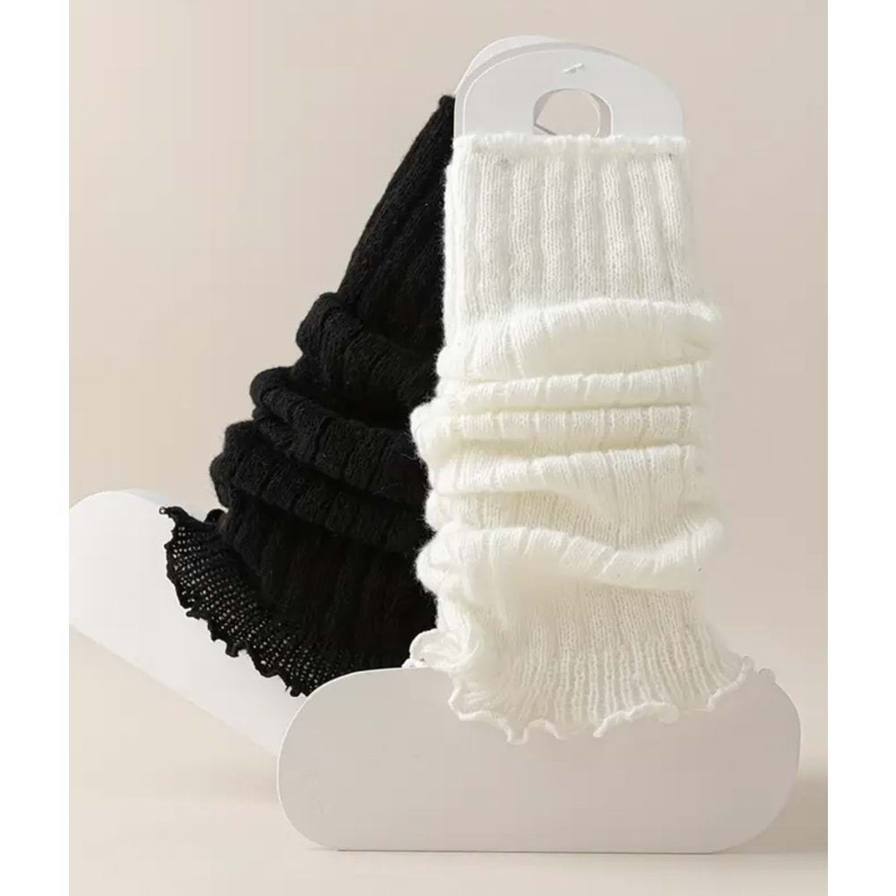 KADINLAR İÇİN DİKEY ÇİZGİLİ, MODA, ÇOK YÖNLÜ BALDIR ÇORAPLARI ACR7845