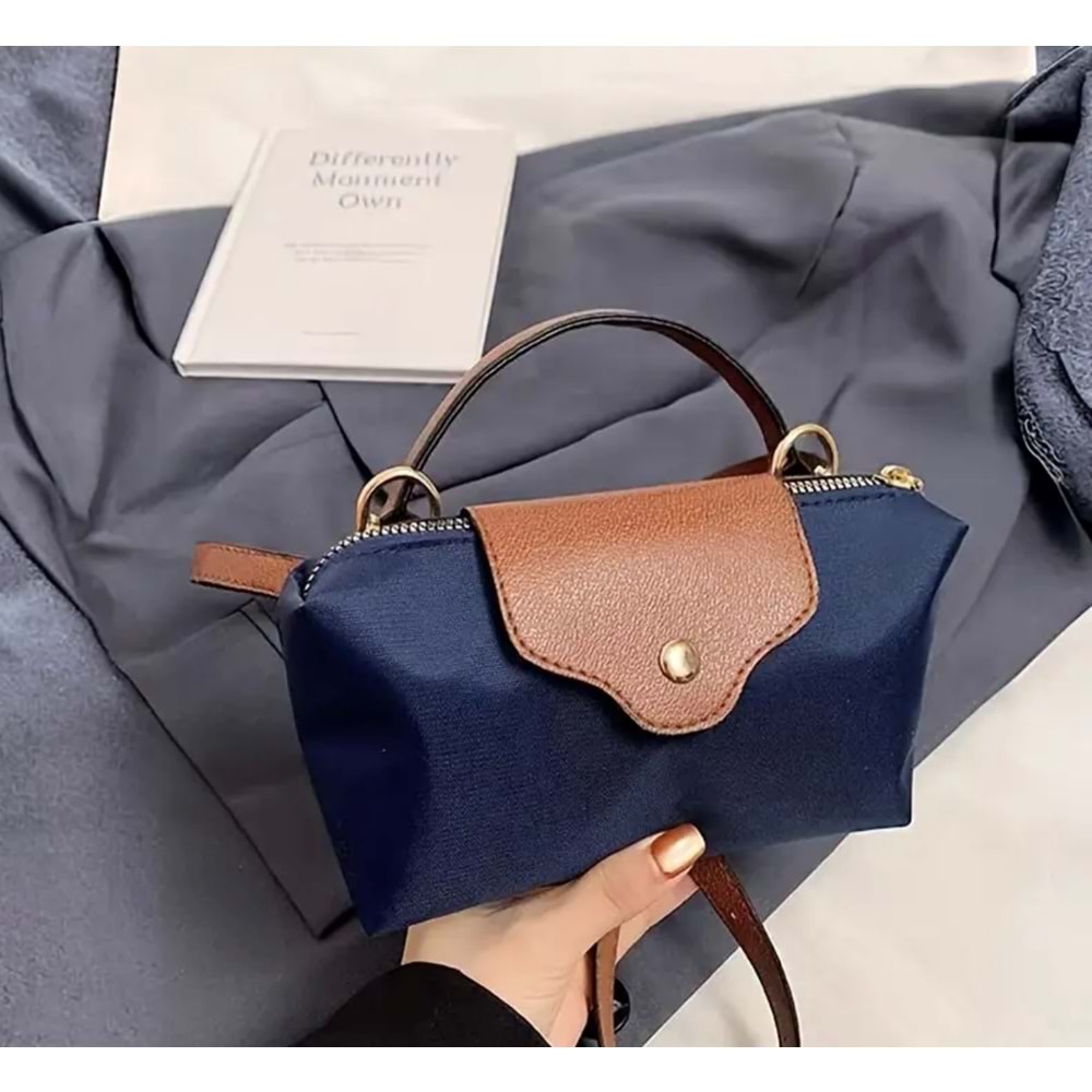 AYARLANABİLİR LACİVERT KÜÇÜK ŞIK OMUZ ÇANTASI ACR8081