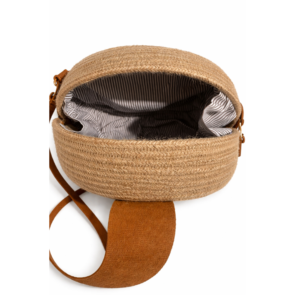 GADE EL YAPIMI BALIKSIRTI HASIR ASTARLI DAVUL ÇANTA ACR8191