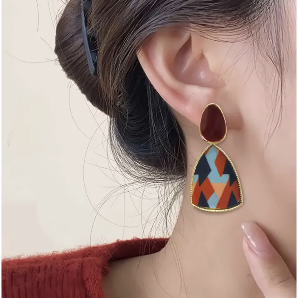 BORDO RENKLİ GEOMETRİK KÜPE ACR8218