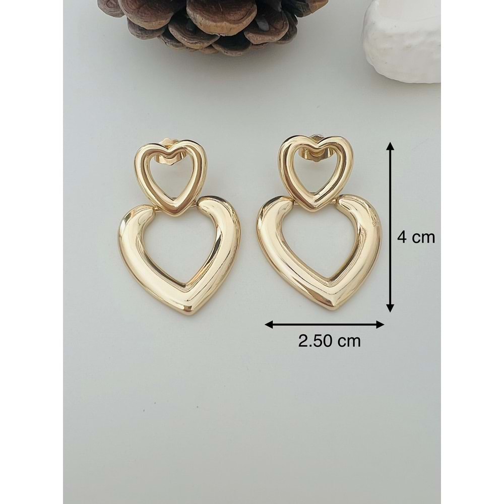 XUPING 14K KALP KÜPE-GOLD RENK ACR8523