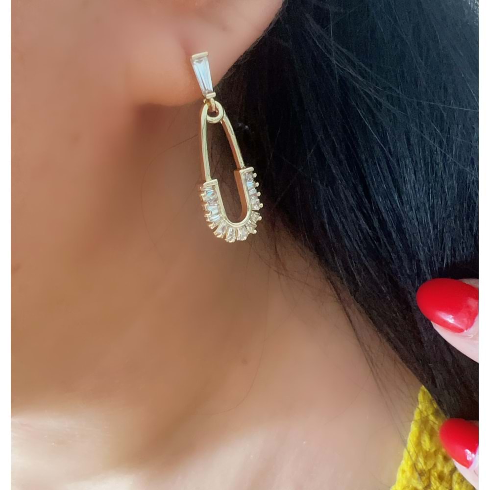 XUPING 14K ÇENGEL KÜPE-GOLD RENK ACR8541