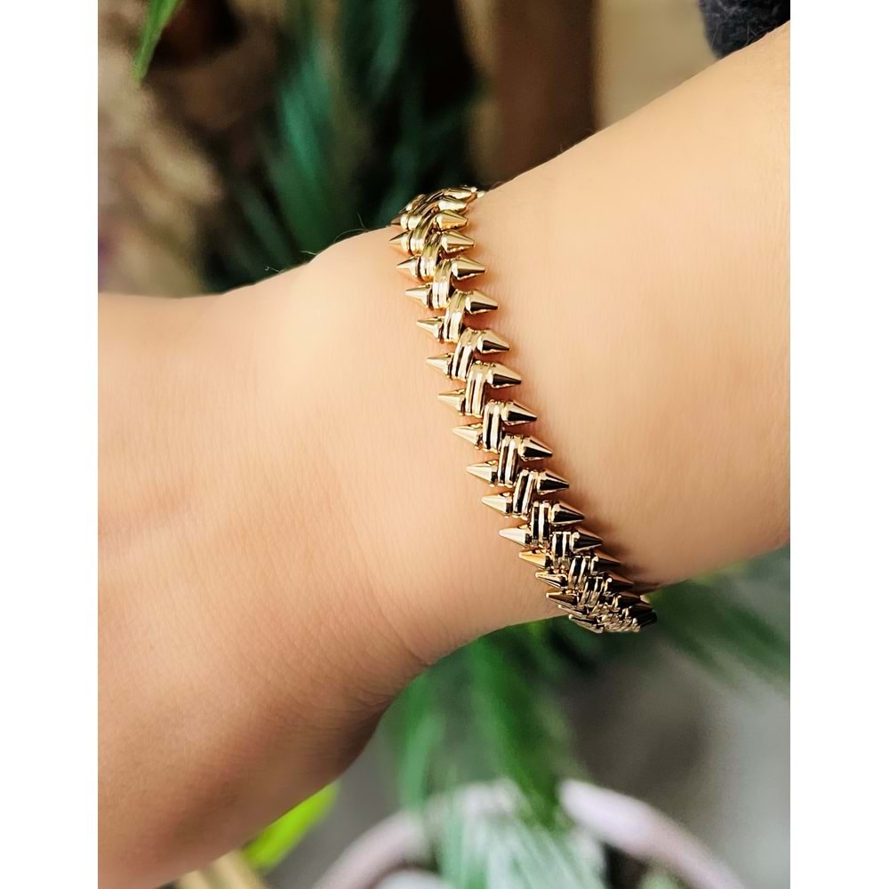 XUPING ÇİVİ MODEL BİLEKLİK 19+3CM-ROSE RENK ACR8564