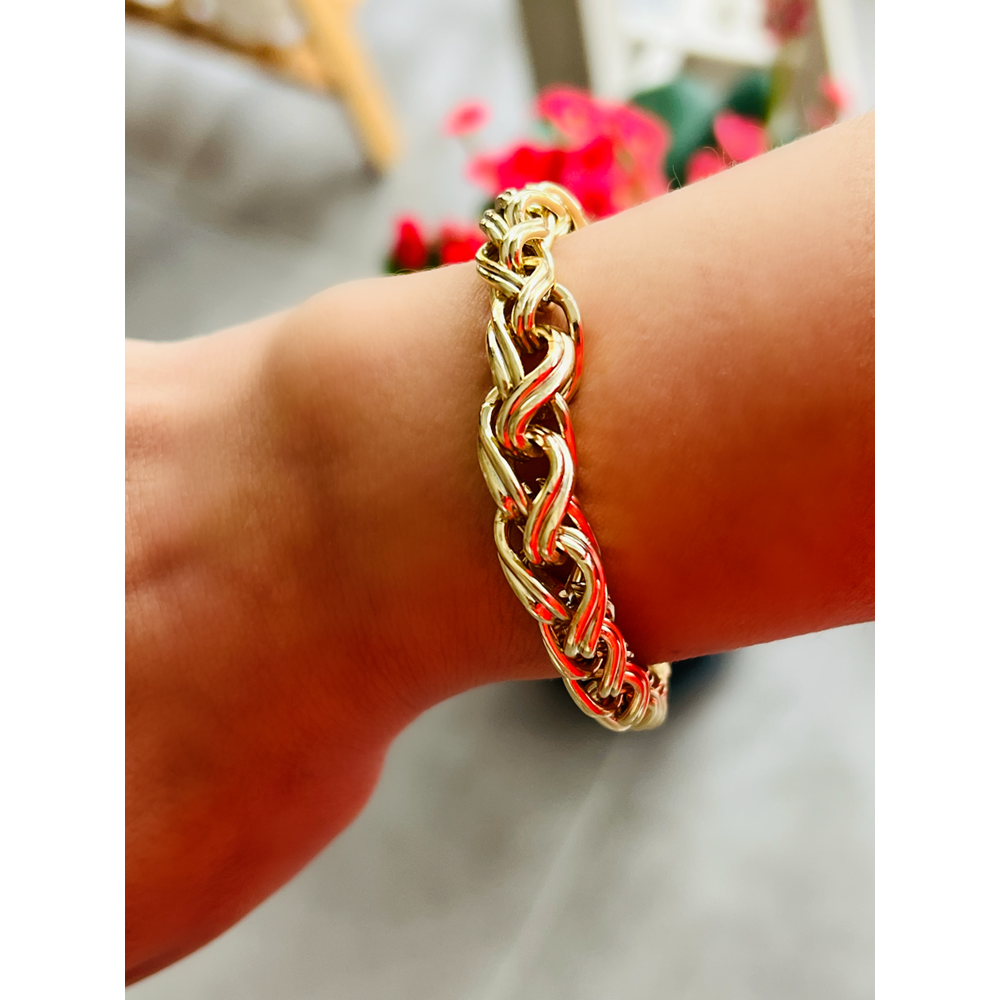 XUPING 14K SARMAL BİLEKLİK 19CM-GOLD RENK ACR8693