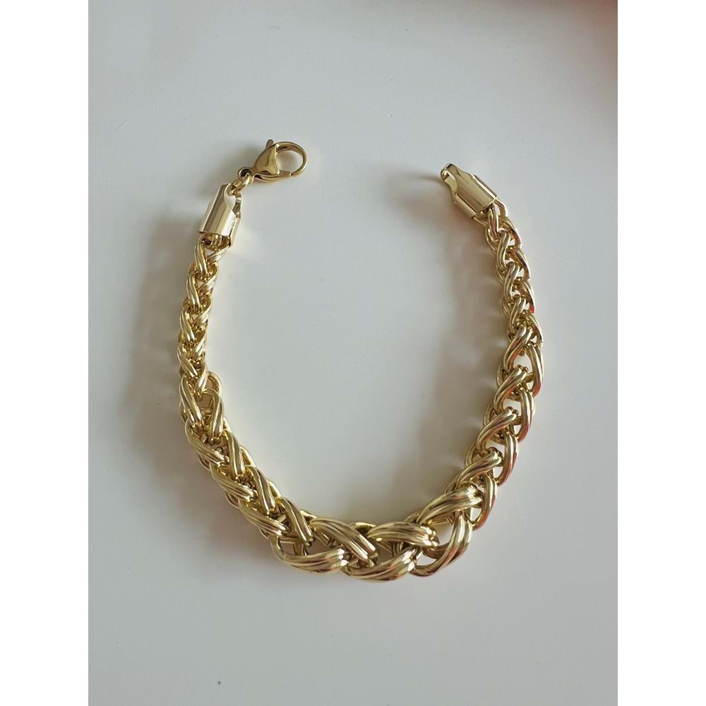 XUPING 14K SARMAL BİLEKLİK 19CM-GOLD RENK ACR8693