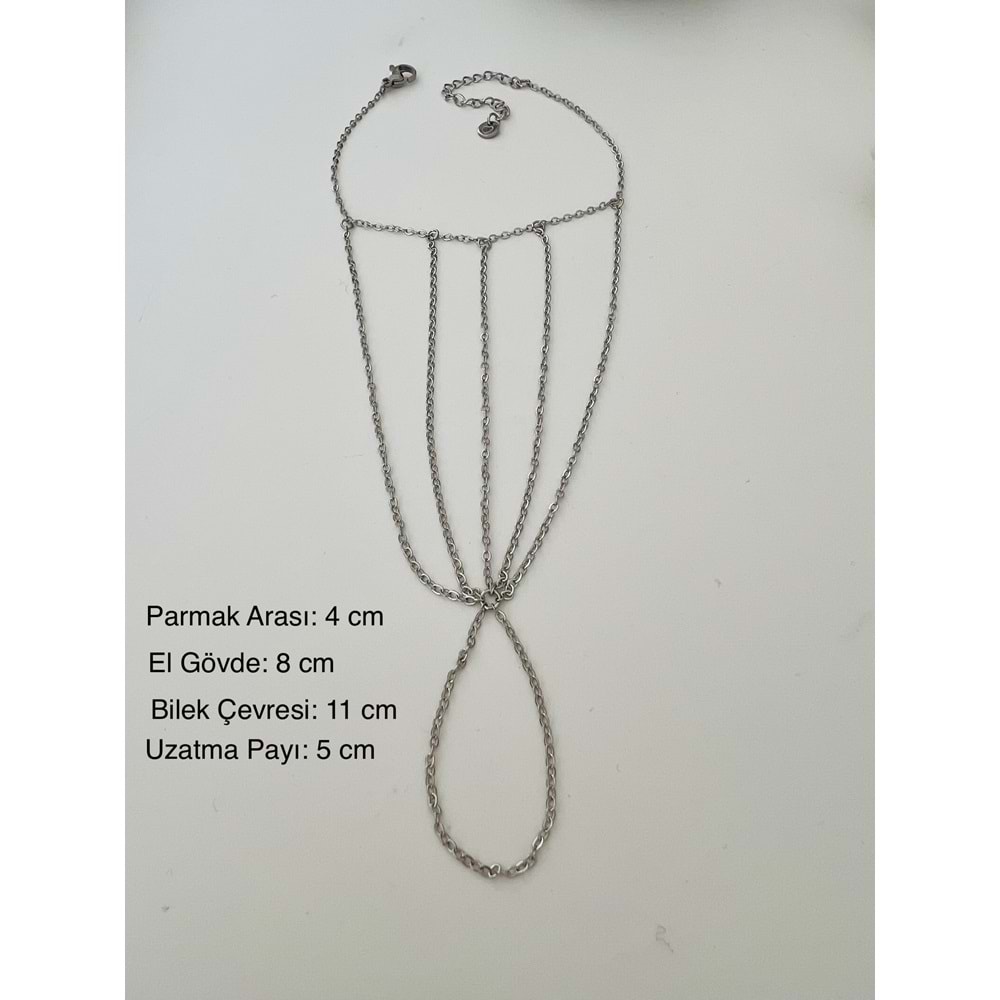 ÇOKLU ZİNCİR ÇELİK ŞAHMERAN-GÜMÜŞ RENK ACR8900