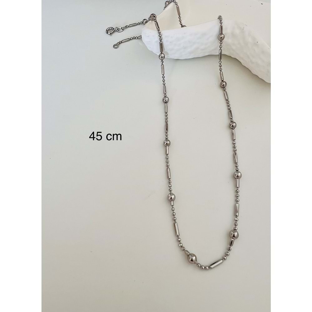 XUPING BALL KOLYE 45CM-GÜMÜŞ RENK ACR8922