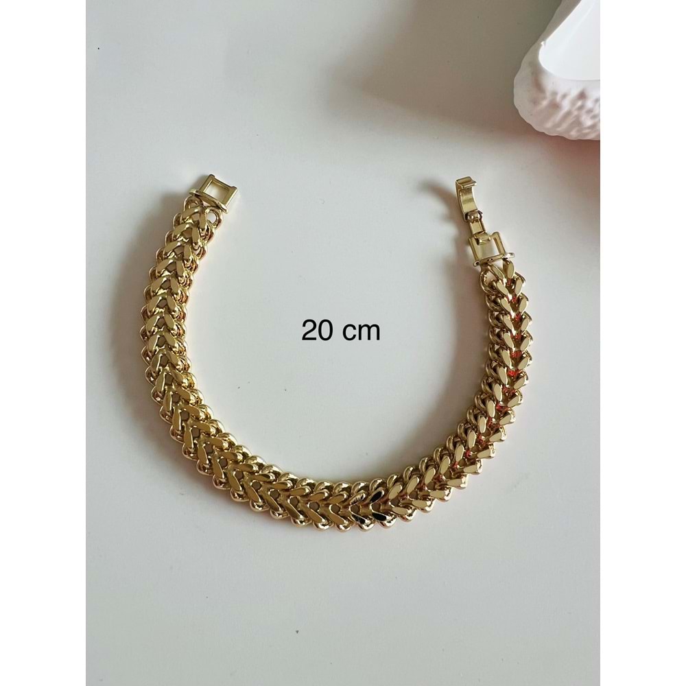 XUPING 14K BRAİD BİLEKLİK 20CM-GOLD RENK ACR8959
