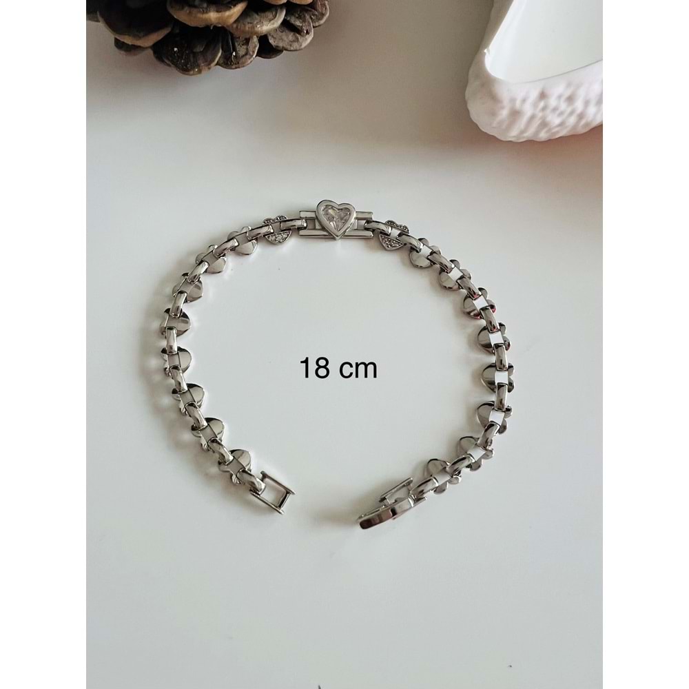 XUPING KALP BİLEKLİK 18CM-GÜMÜŞ RENK ACR9050