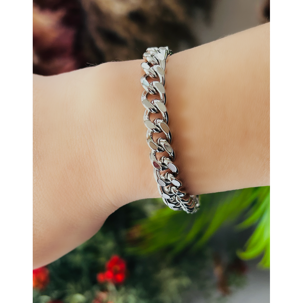 XUPING ZİNCİR MODEL BİLEKLİK 20CM-GÜMÜŞ RENK ACR9055