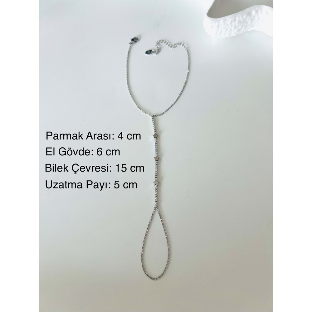 ÖZEL SERİ YILDIZLI SUYOLU ŞAHMERAN-GÜMÜŞ RENK ACR9150