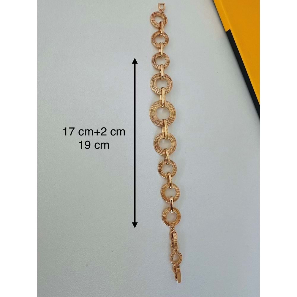 XUPING ROSE RENK HALKA BİLEKLİK 17+2 CM ACR9511