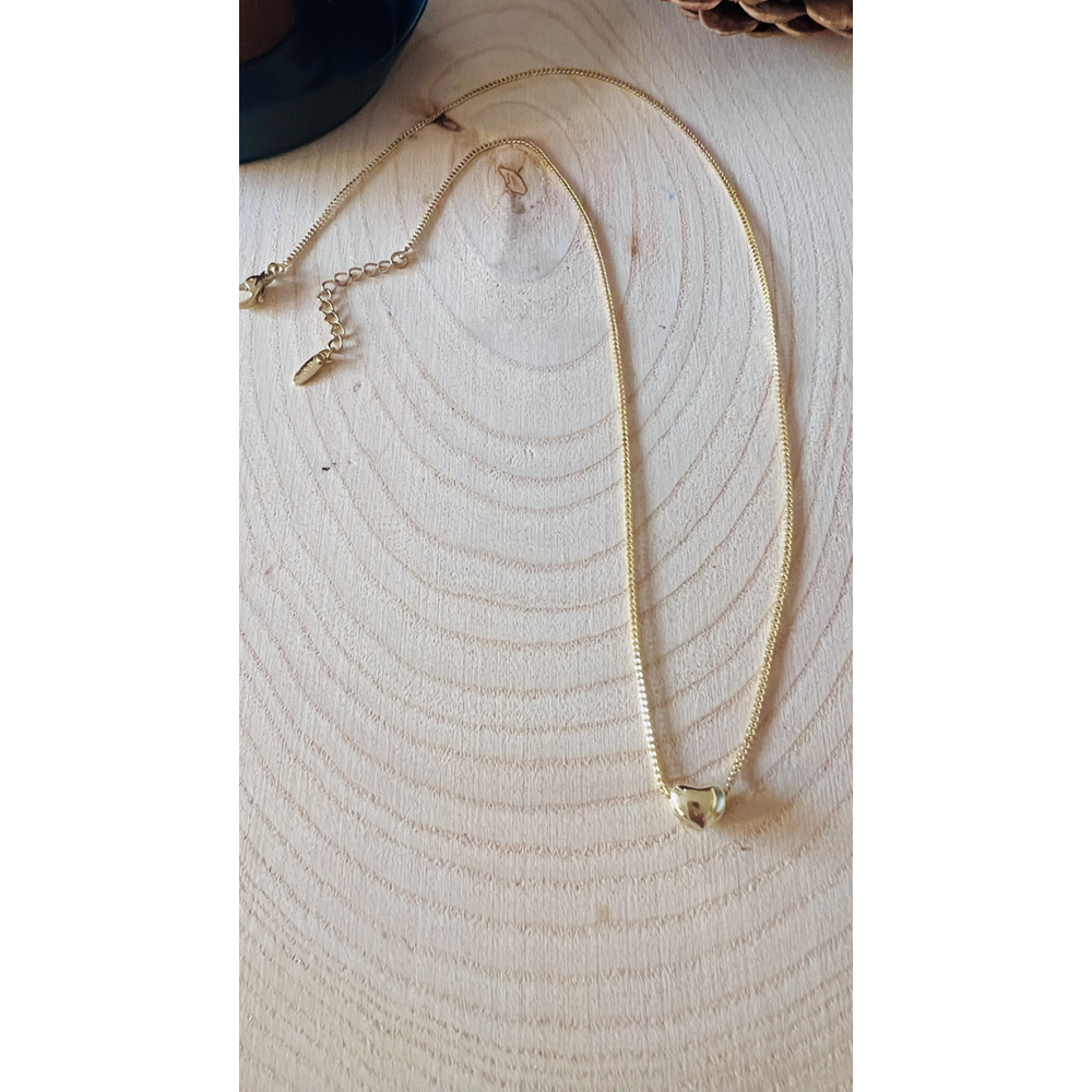 XUPING 14K GOLD RENK MİNİ KALPLİ KOLYE 46+4CM ACR9691