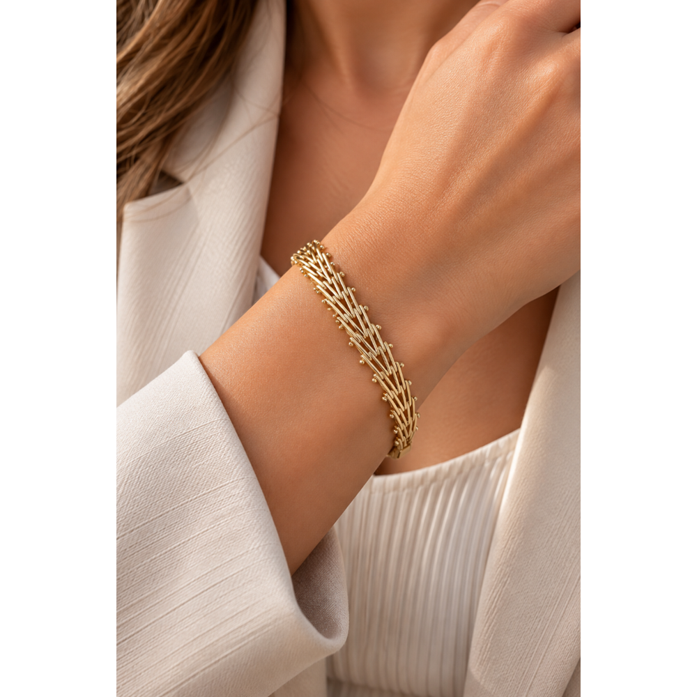 XUPING 14K GOLD RENK V BİLEKLİK 19CM ACR9706