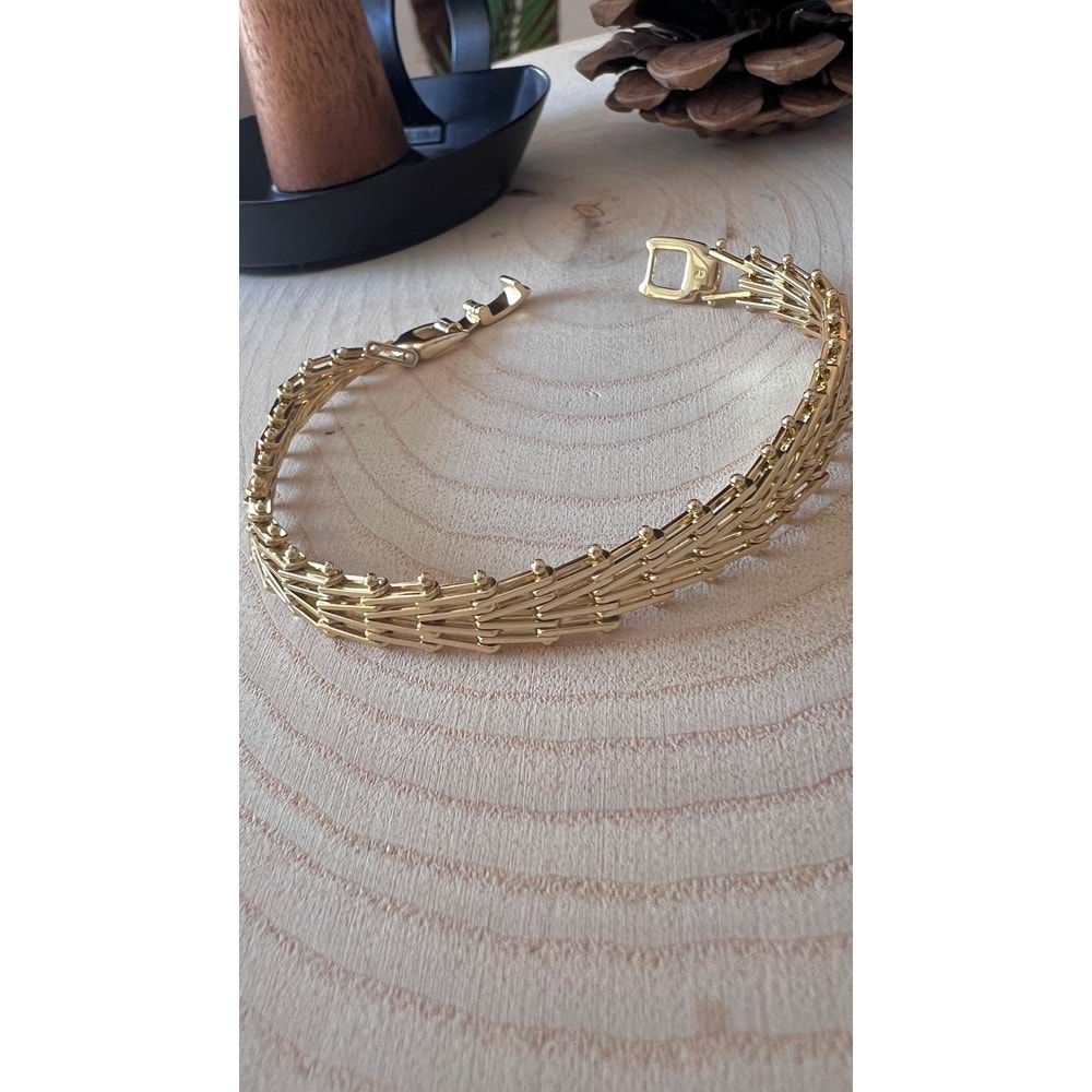 XUPING 14K GOLD RENK V BİLEKLİK 19CM ACR9706