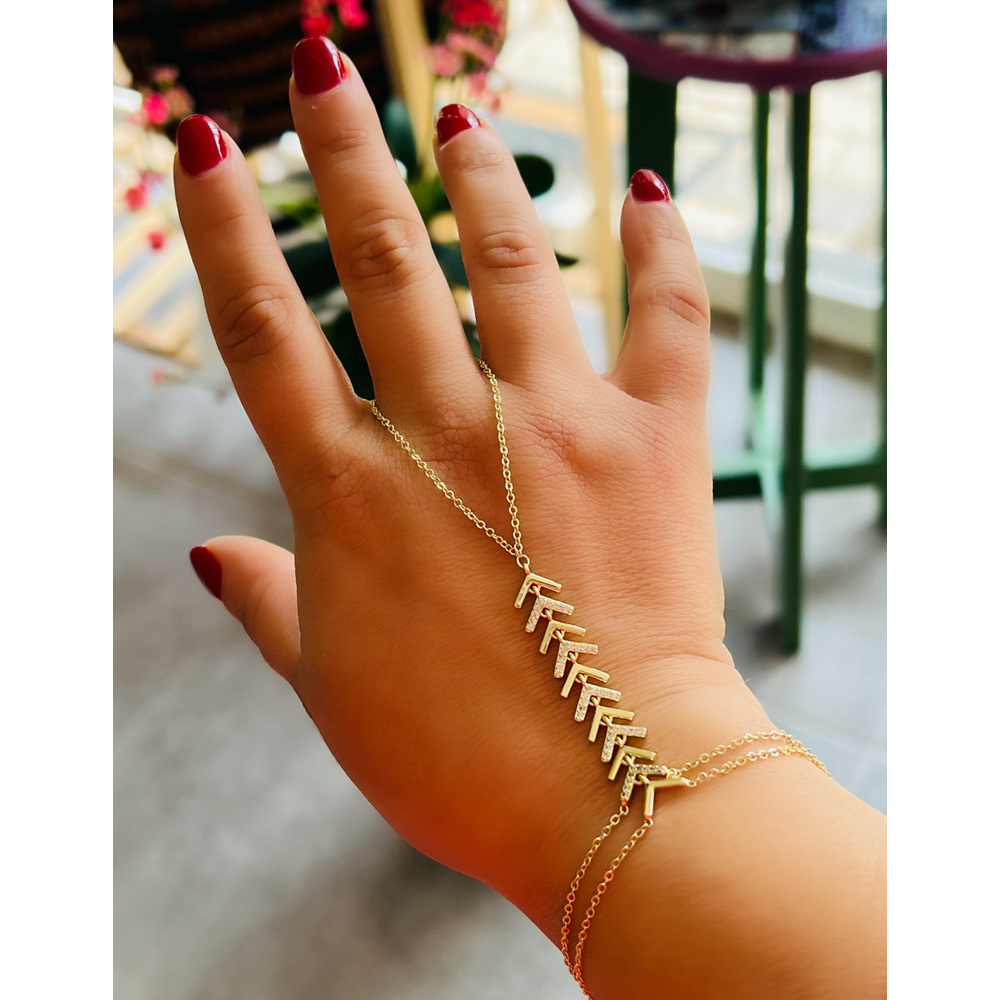 TAŞLI V ŞAHMERAN-GOLD RENK ACR9736