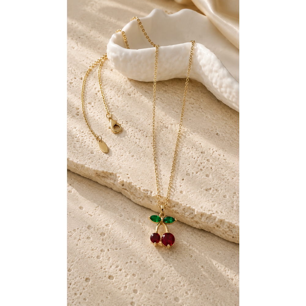 XUPING GOLD RENK KİRAZ MODEL KOLYE 46CM ACR9780