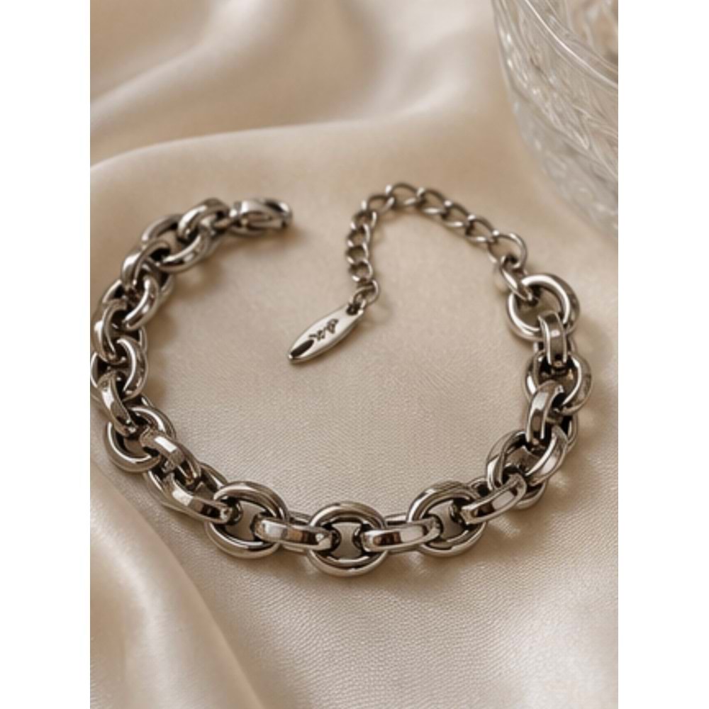 XUPING GÜMÜŞ RENK ZİNCİR BİLEKİLK 17+4CM ACR9790
