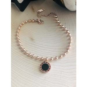 ROSE RENK BVLGARİ MODEL DORİKA ÇELİK HALHAL 316L3981