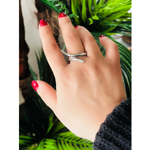 AYARLANABİLİR GÜMÜŞ RENK SNAKE YÜZÜK ACR0029