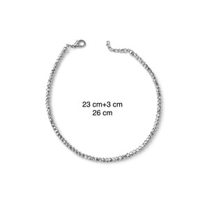 GÜMÜŞ RENK DORİKA HALHAL 23+3CM ACR0066