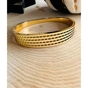 GOLD RENK DELİKLİ ÇELİK KELEPÇE ACR0212