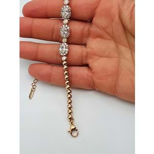 XUPING BAGET SUYOLU BİLEKLİK 18+4 CM ROSE RENK ACR1223