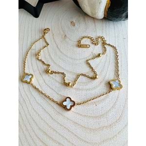 GOLD RENK YONCA MODEL İKİLİ ÇELİK HALHAL 20+6 CM ACR2190