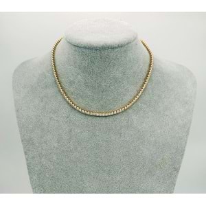 GOLD RENK SUYOLU ÇELİK KOLYE 40+5 CM-3MM ACR2324