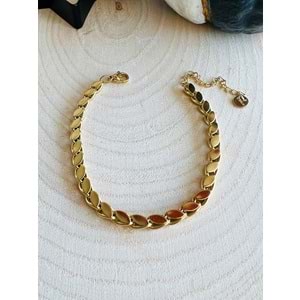 GOLD RENK ÇELİK ARPA BİLEKLİK ACR2351