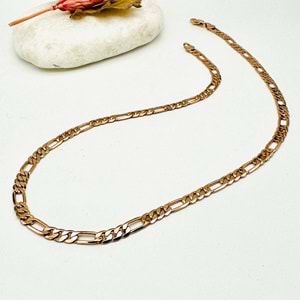 XUPİNG ROSE RENK FİGARO MODEL KOLYE 50 CM (5MM) ACR2663