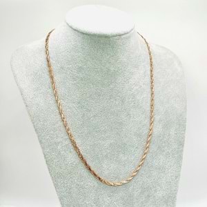 XUPING ROSE RENK YASSI BURGU KOLYE 60 CM (4MM) ACR2668