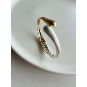 ÖZEL SERİ ÇİFT RENKLİ VİNTAGE KELEPÇE GOLD-GÜMÜŞ ACR3247